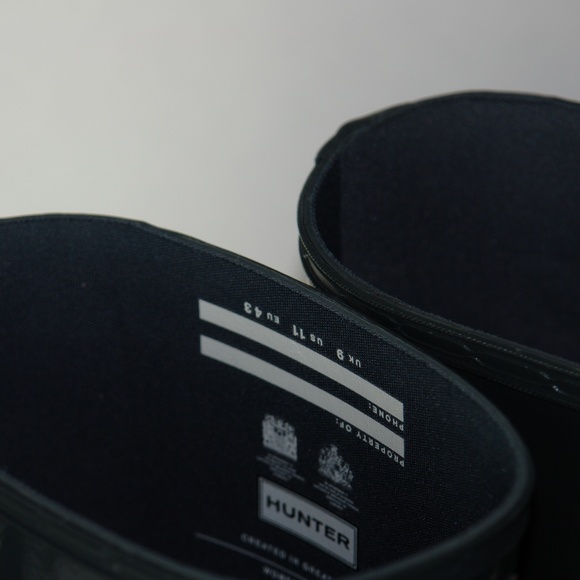 NEW Hunter Original Short Gloss Rain Boots Grey 11 - Picture 4 of 6